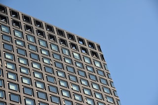 a tall building with many windows